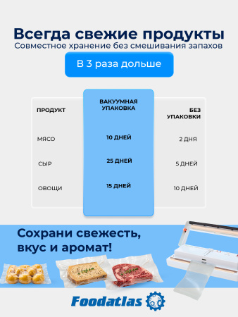 Вакуумный упаковщик DZ-300A Foodatlas Pro